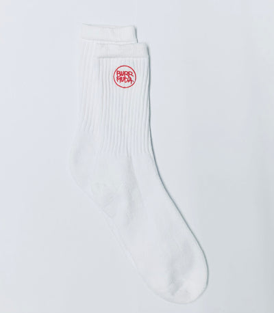 White OGLogo Embroidered Socks
